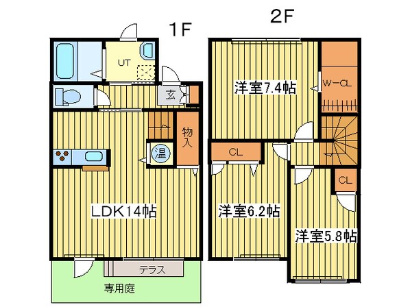 シャーメゾンＣの物件間取画像